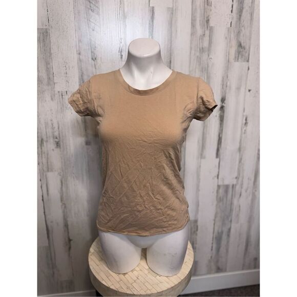 Ambiance Tops - Tan Tshirt